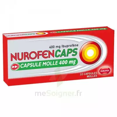 Nurofencaps 400 Mg Caps Molle Plq/10 à CHALON SUR SAÔNE 