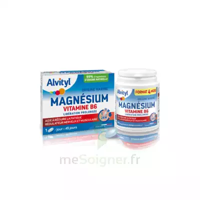 Alvityl Magnésium Vitamine B6 Libération Prolongée Comprimés Lp B/45 à CHALON SUR SAÔNE 